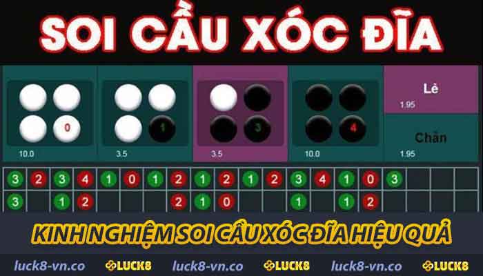 Soi Cầu Xóc Đĩa LUCK8 - Kinh Nghiệm Và Phân Tích Kết Quả 2 Kinh nghiệm soi cầu xóc đĩa hiệu quả