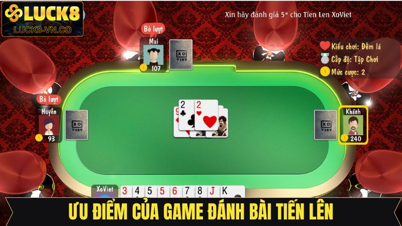 Game Đánh Bài Tiến Lên Online – Chơi Là Thắng Lớn Ngay 4 Tính năng chat giúp tạo không khí sôi động