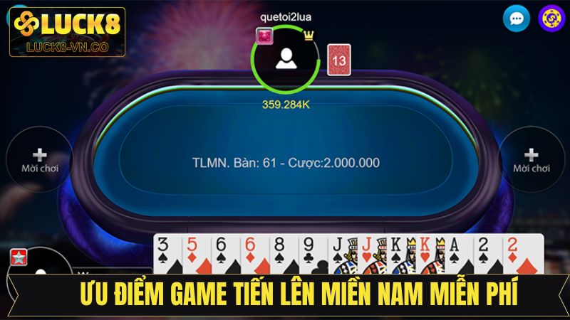 Game Bài Tiến Lên Miền Nam Miễn Phí Hấp Dẫn Nhất Năm 2025 4 Những ưu điểm giúp Luck8 trở thành địa chỉ trải nghiệm độc đáo